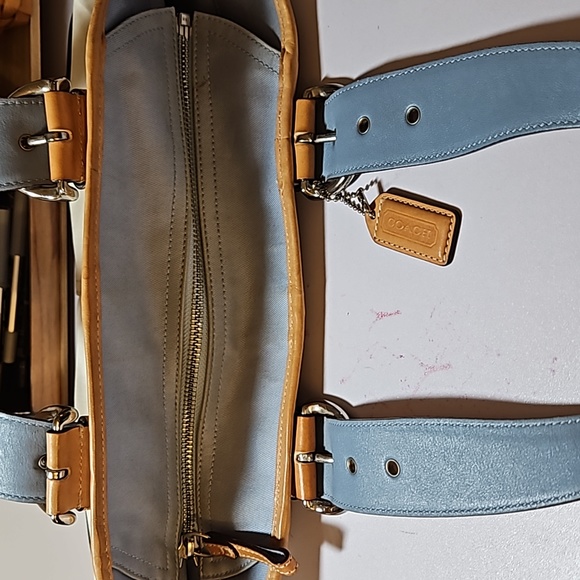 Coach canvas and leather bag - Picture 7 of 9